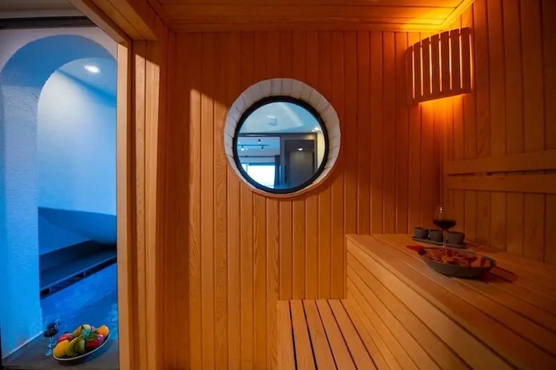 Relaxing sauna